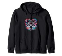 Cœur Hockey Coloré Patins Crosses Palet Filles Sweat à Capuche