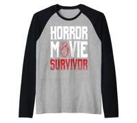 Cœur Humain Anatomique de Survivor Gory, Film d'horreur Manche Raglan
