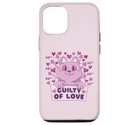 Cœur Humoristique en Forme de Chat Guilty of Love pour Coque pour iPhone 12/12 Pro