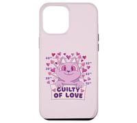 Cœur Humoristique en Forme de Chat Guilty of Love pour Coque pour iPhone 12 Pro Max