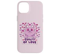 Cœur Humoristique en Forme de Chat Guilty of Love pour Coque pour iPhone 14 Plus