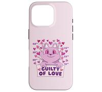 Cœur Humoristique en Forme de Chat Guilty of Love pour Coque pour iPhone 16 Pro