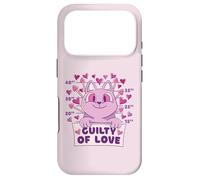Cœur Humoristique en Forme de Chat Guilty of Love pour Coque pour iPhone 17 Pro