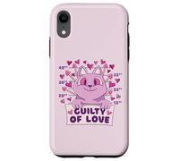 Cœur Humoristique en Forme de Chat Guilty of Love pour Coque pour iPhone XR