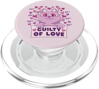 Cœur Humoristique en Forme de Chat Guilty of Love pour PopSockets PopGrip pour MagSafe