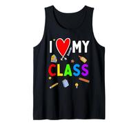 Cœur I Love My Class Teacher First Day Back to School Débardeur