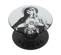Cœur immaculé de Marie Notre Sainte Mère Catholique Vintage PopSockets PopGrip Adhésif