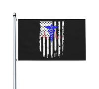Cœur Infirmier Américain Drapeaux Résistant Aux Intempéries Drapeau Solide Bannière Pour Jardin Cour Vacances 90X150Cm