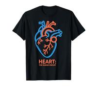 Cœur : Le Circuit Humain Neon Anatomy Design T-Shirt
