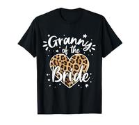 Cœur léopard avec Inscription « Granny of The Bride I Loved Her First » T-Shirt