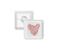 Cœur Ligne Rouge croquis de Saint-Valentin PBT Keycaps pour clavier mécanique Blanc OEM sans Marquage d'impression R4 multicolore