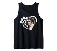 Cœur mignon Border Collie Débardeur