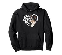 Cœur mignon Border Collie Sweat à Capuche