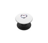 Cœur Mystique Cristal Illustration Magique PopSockets PopGrip Adhésif