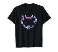 Cœur Mystique Cristal Illustration Magique T-Shirt Graphique avec Valeur