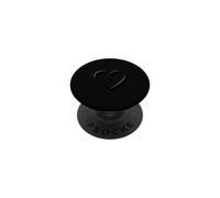 Cœur Noir Minimaliste Chic Amour esthétique PopSockets PopGrip Adhésif