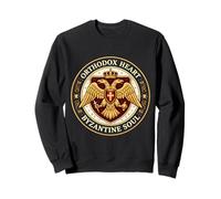 Cœur orthodoxe âme Byzantine Aigle byzance chrétien Sweatshirt