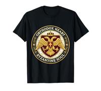 Cœur orthodoxe âme Byzantine Aigle byzance chrétien T-Shirt