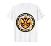 Cœur orthodoxe âme Byzantine Aigle byzance chrétien T-Shirt Graphique avec Valeur