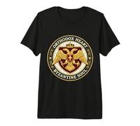 Cœur orthodoxe âme Byzantine Aigle byzance chrétien T-Shirt Haut de Gamme