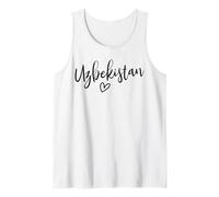 Cœur Ouzbékistan Amour des Femmes Ouzbékistan Débardeur