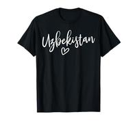 Cœur Ouzbékistan Amour des Femmes Ouzbékistan T-Shirt
