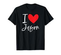 Cœur personnalisé avec Inscription « I Love Jason » T-Shirt