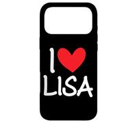 Cœur personnalisé avec Inscription « I Love Lisa » Coque pour iPhone 17 Pro Max