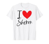 Cœur personnalisé avec Inscription « I Love Sharon » T-Shirt