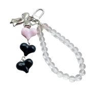 Cœur polyvalent Bowknot Porte-clés Charme Sac à main et Ornement de téléphone Alliage La décoration pour les accessoires féminins