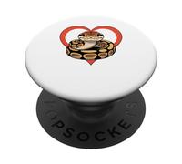 Cœur Python Royal Lunettes PopSockets PopGrip Adhésif