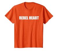 Cœur Rebelle T-Shirt, Enfant, Orange, 4 Ans