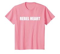 Cœur Rebelle T-Shirt, Enfant, Rose, 6 Ans