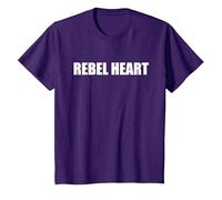 Cœur Rebelle T-Shirt, Enfant, Violet, 8 Ans