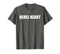 Cœur Rebelle T-Shirt, Homme, Asphalte, M