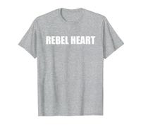 Cœur Rebelle T-Shirt, Homme, Gris Chiné, S