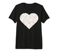 Cœur rempli de Lapins et de Verdure de Couleur Pastel T-Shirt Haut de Gamme