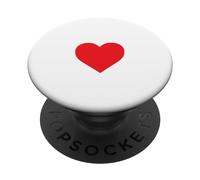 Cœur, romantique, amour, rouge, doux PopSockets PopGrip Interchangeable