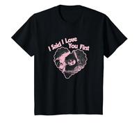 Cœur Rose Officiel Selena Gomez Love You First T-Shirt, Enfant, Noir, 12 Ans