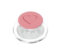 Cœur Rose pâle Minimaliste Doux esthétique Amour PopSockets PopGrip pour MagSafe