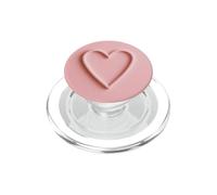 Cœur Rose pâle Minimaliste Doux esthétique Amour PopSockets PopGrip pour MagSafe