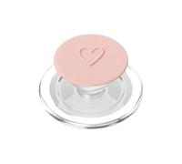 Cœur Rose pâle Minimaliste Doux esthétique Amour PopSockets PopGrip pour MagSafe