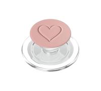 Cœur Rose pâle Minimaliste Doux esthétique Amour PopSockets PopGrip pour MagSafe