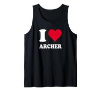 Cœur Rouge « I Love Archer » Débardeur