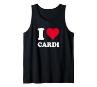 Cœur Rouge « I Love Cardi » Débardeur