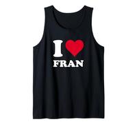 Cœur Rouge I Love Fran Débardeur