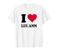 Cœur Rouge I Love Lee Ann T-Shirt