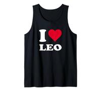 Cœur Rouge I Love Leo Débardeur