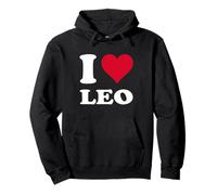 Cœur Rouge I Love Leo Sweat à Capuche