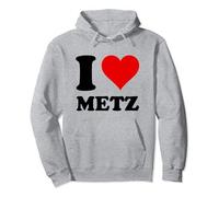 Cœur rouge I Love Metz Sweat à Capuche
